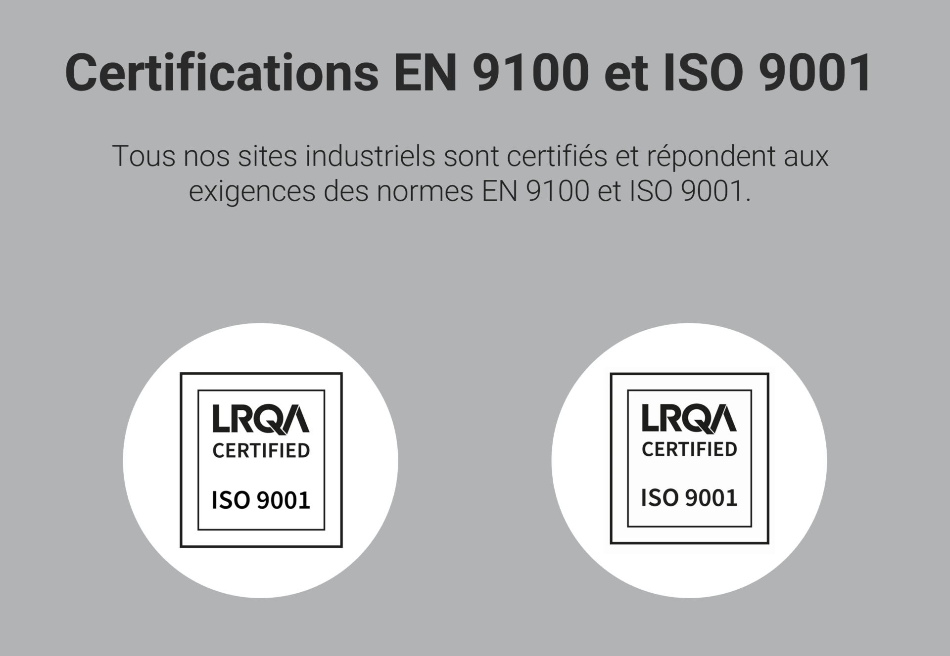 Certifications