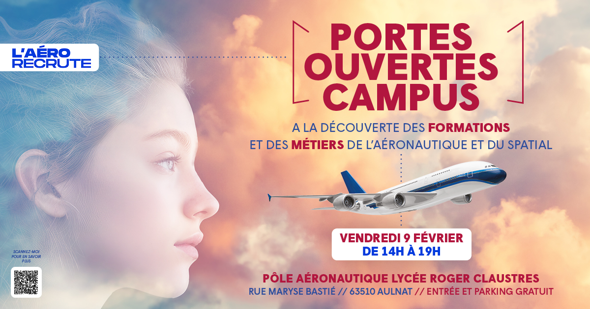 Portes ouvertes Campus aéronautique et spatial auvergne rhone alpes 9 février 2024